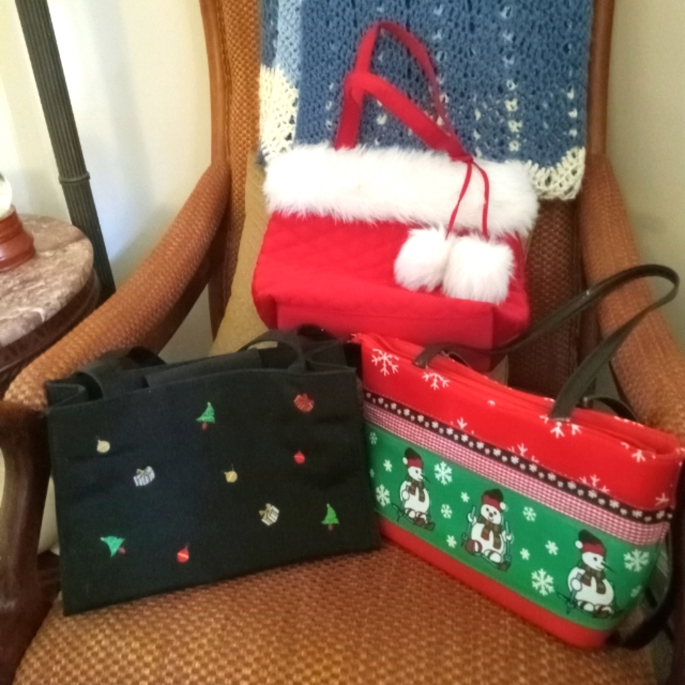 3 Christmas purses